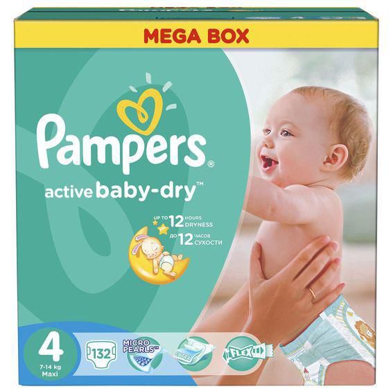 Pampers подгузники Maxi Mega Box 4 7-14 кг, 132 шт ID999MARKET_5303522 фото