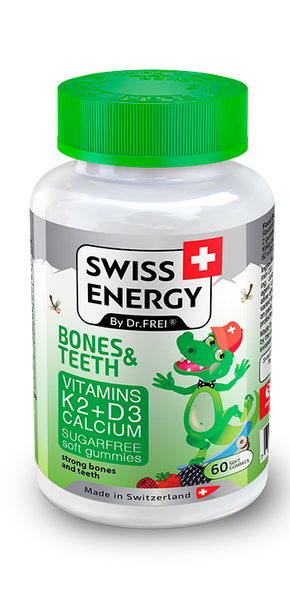 Vitamine, Jeleuri Bones and Teeths, Swiss Energy, 60 buc ID999MARKET_6528027 фото