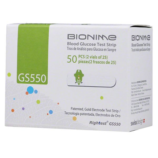 Benzi de testare a glicemiei Bionime Rightest GS550 ID999MARKET_5285682 фото